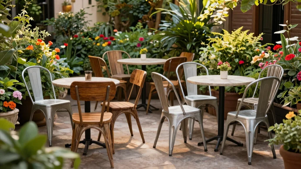 8 Bistro Chairs Outdoor for a Charming Cafe-Style Patio