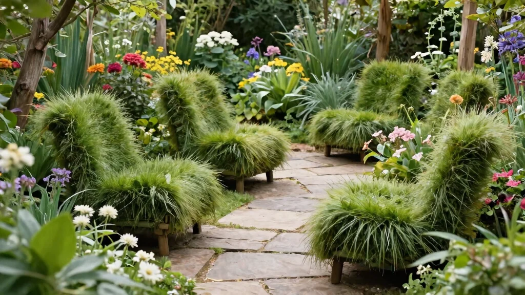 8 Grass Chair Garden Ideas for a Natural Organic Outdoor Feel