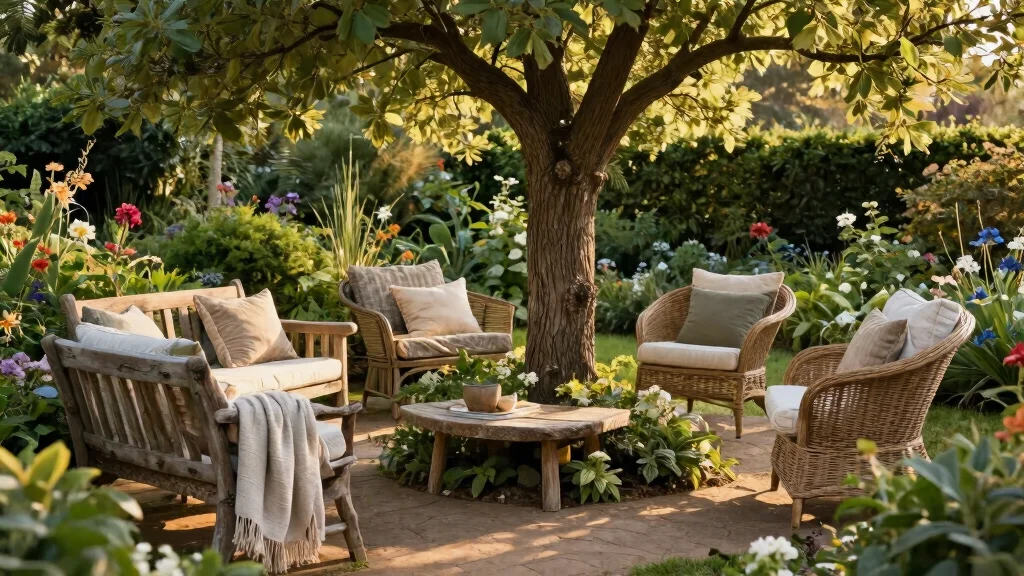 9 Chair Around Tree Ideas for a Charming Garden Seating Spot