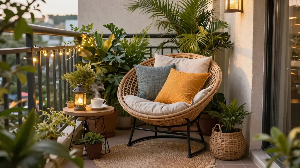 9 Papasan Chair Balcony Ideas for a Cozy Outdoor Nook