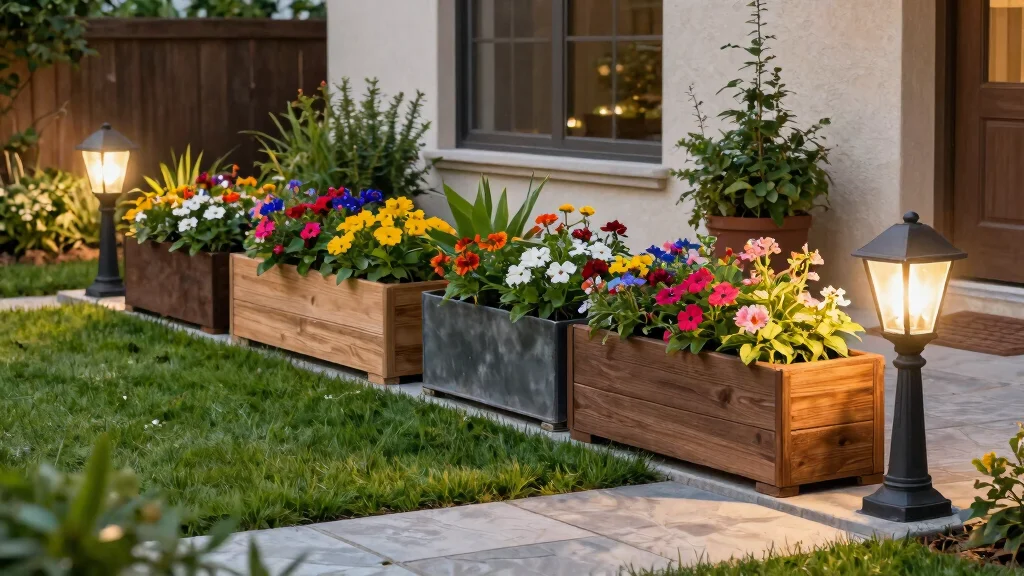 9 Planter Box and Light Post Ideas for a Stunning Front Yard Display