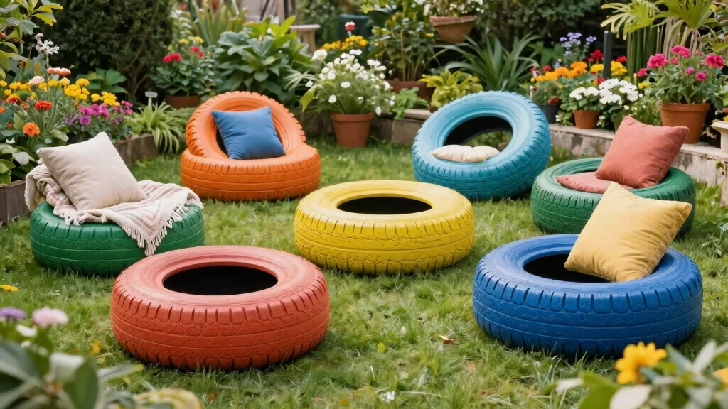 9 Tyre Chair Ideas for Fun and Eco-Friendly Outdoor Seating